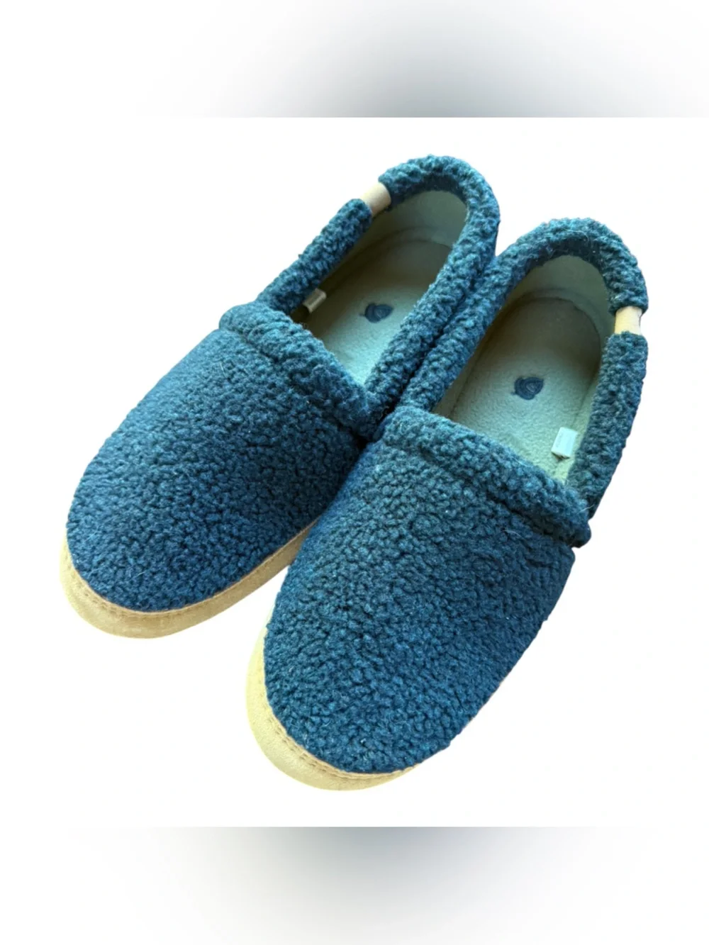 Acorn Blue Spruce Moccasin-Style Slip-On Slipper 10.5-11.5